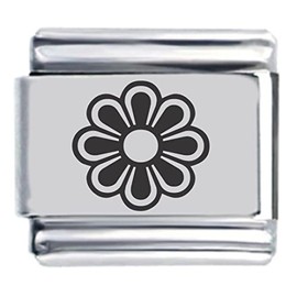 Flower Laser Italian Charm