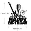 rock 'n' roll Cake Topper - 80s Themed Party Happy