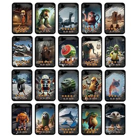 (20 PCS x 2packs) Tung Tung Tung Sahur Italian brainrot Character Cards tralalero tralala Ancient Mythology AI Battle Power Trading Cards for Collectors & Strategy Board Game