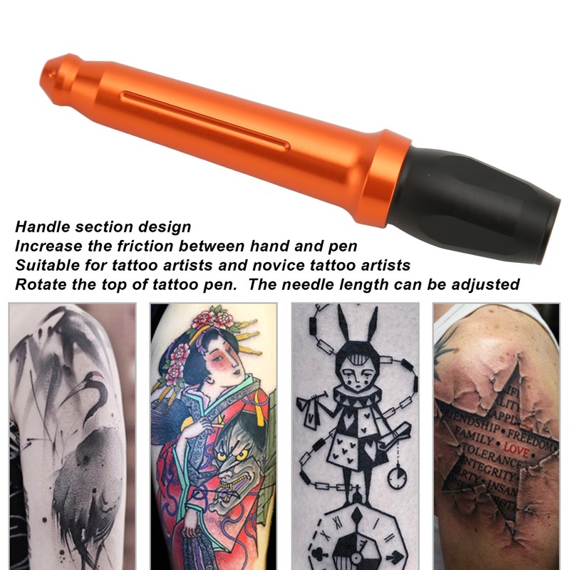 Aluminium Manual Tattoo Pen Liner Portable Lightweight Accessory Manual Tattoo