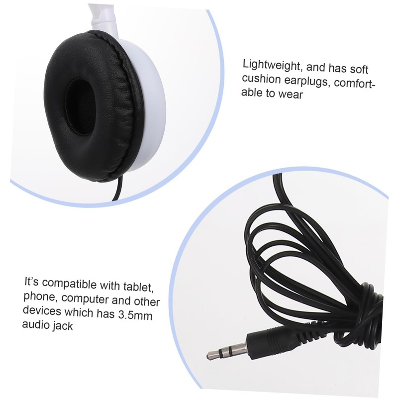 Gatuida 1pc Foldable Boy Girl Headphone Ear Stereo Music Headset