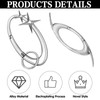 2Pcs Carabiner Keychain, Star Cool Key Ring Y2K Keychain Extra-Large
