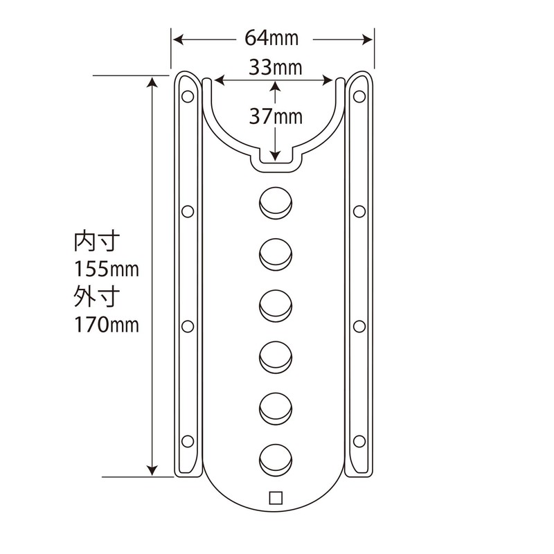 Daiichi Seiko Rod Holder EVA Rod Rack 33S Black Rod