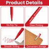 Bornerwhite 24 Pcs Red Felt Tip Pens 0.7mm Medium Point
