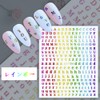 DFsucces 6 Pcs Alphabet Stickers English Letters Logo Glitter Upper