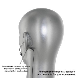 Av-jefes AVL-630CC-SH4 Cocoa Color Earhook Mini Headset Microphone for Shure