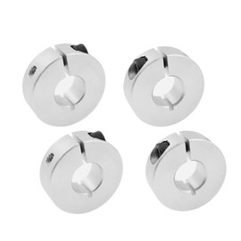 Aluminum Alloy Shaft Collars,TTZEZE 4 PCS Metal Stop Collar Clamp,12mm ID,30mm OD,10mm Width,Single Split Clamp-On Shaft Axle Collars Ring for Wheel Barrow Axle,Gearbox Assemblies,Machine Tools