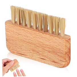 OHPHCALL Wooden Nail Scrub Brush Dense Bristles for Deep Cleaning for Hands and Feet and Skin-friendly Pedicure Tool for Home and Salon Use