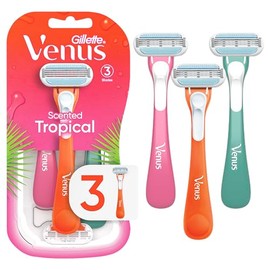 Gillette Venus Tropical - Maquinilla de afeitar desechable para mujer, 3 unidades