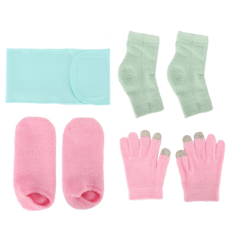 Spa Gloves and Socks Set Gel Moisturizing Essential Oil Hydration