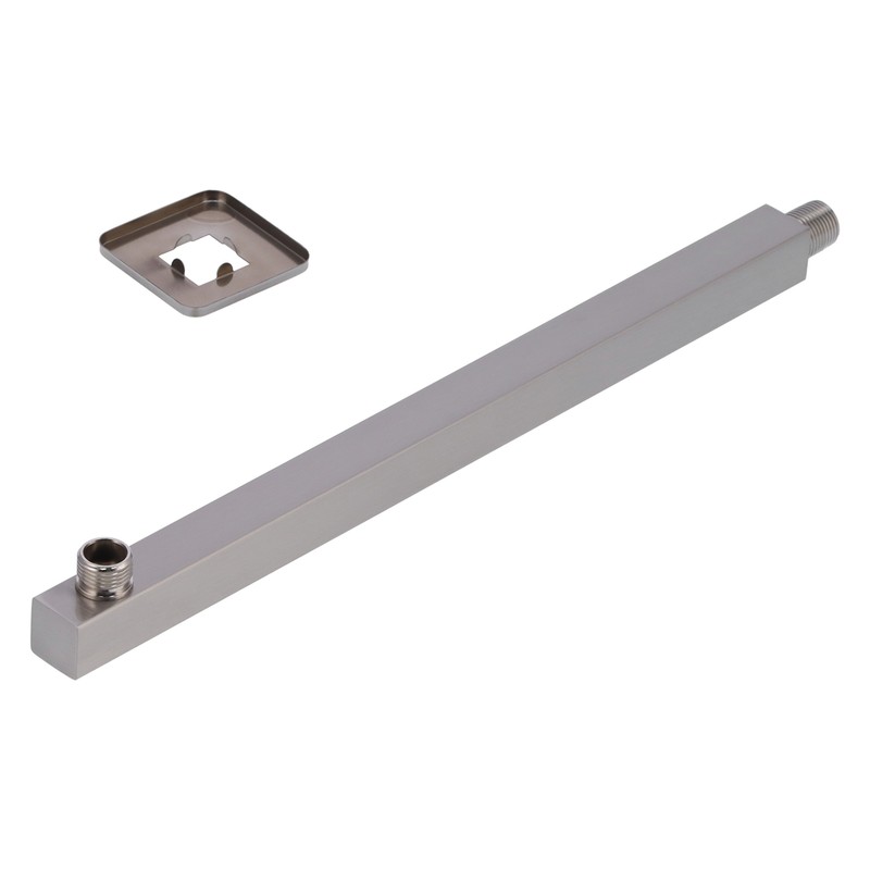NPT1/2 Wall Mounted Shower Arm Brushed Concealed Stainless Steel Shower