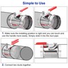 PATIKIL HVAC Duct Manual Volume Backdraft Damper, 8 Inch, Airflow