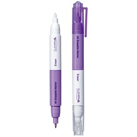 Clover Air Erasable Purple Fine Marker with Eraser