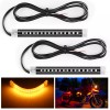 Nilight 2PCS 5Inch LED Motorcycle Turn Signal Tail Light Strips