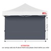 MASTERCANOPY 12x12ft Canopy SunWall Instant Canopy SideWall for Pop Up