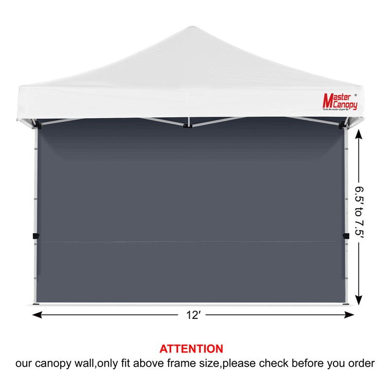 MASTERCANOPY 12x12ft Canopy SunWall Instant Canopy SideWall for Pop Up