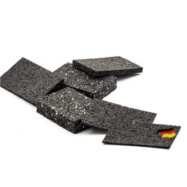 Valo VT00900_1-3 Plastic Rubber Granulate Patio Pad Weatherproof for Balcony, Garden and Decking