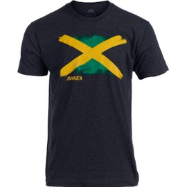 Ann Arbor T-shirt Co. Jamaican Flag | Jamaica Pride Kingston Rastafari Reggae Vintage Style T-Shirt for Men & Women - (Adult,3XL)