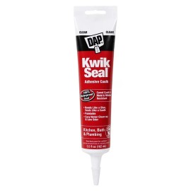 Dap 18008 Kitchen, Bath & Plumbing Adhesive Caulk, Clear, 36 hr Curing