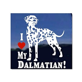 I Love My Dalmatian | NickerStickers® Vinyl Dog Window Decal Sticker