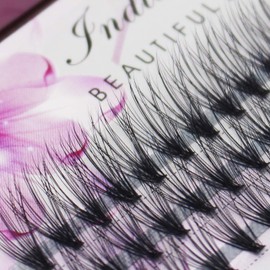 Bodermincer 8-20mm to Choose 0.07 Thickness 20D Cluster False Eyelashes Natrual Mink Hair Silk Lashes Eyelash Extensions Fake Lashes (12mm)