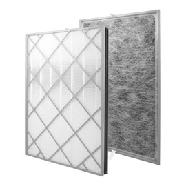 HE6FKPET HEPA Air Purifier Filter Replacement, Compatible with Shark HE6FKPET HE601 HE602 6 Fan Air Cleaner Purifier, 2-in-1 High-Efficiency Activated Carbon, 1 Pack