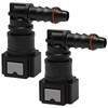 Pack of 2 Fuel Line Connectors, Hose Coupling, 90 Degree