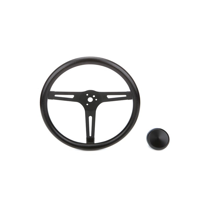 Grant 8540 Classic Series 13.5 inch Black 3-Slotted Black Spoke