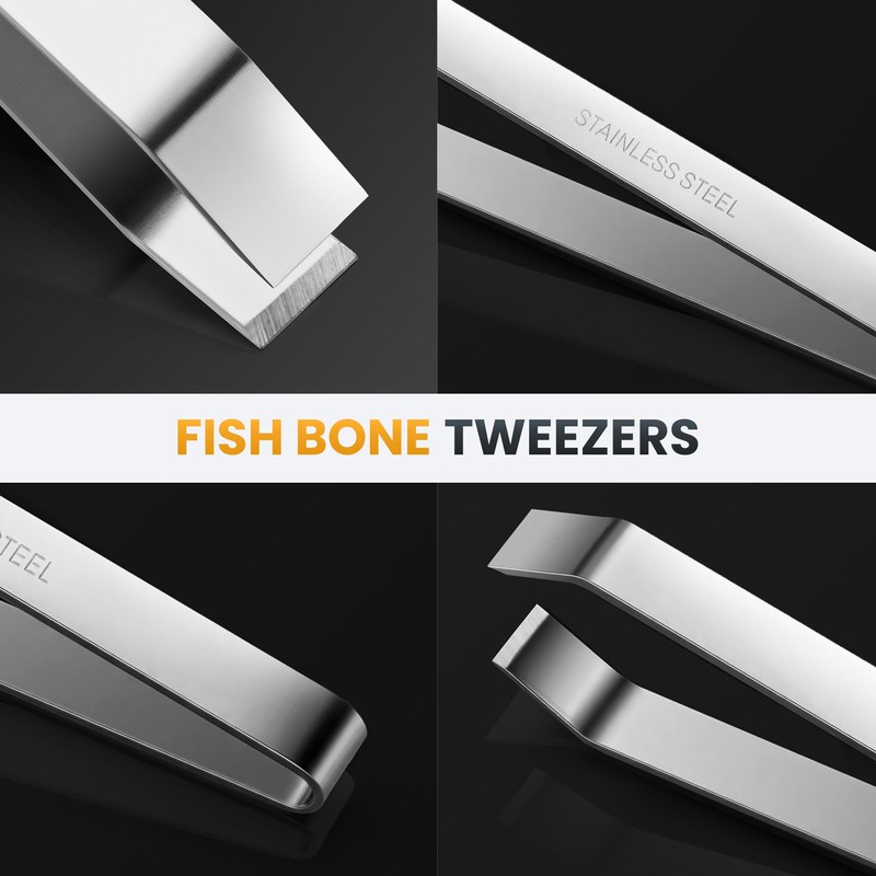 Fish Bone Plier/Tweezers - Fish Bone Remover Stainless Steel Deboning
