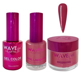 WAVEGEL Soak-Off Gel, Nail Lacquer & Acrylic/Dip Powder Matching Set - Princess Collection - #113 Burnt Russet Ring