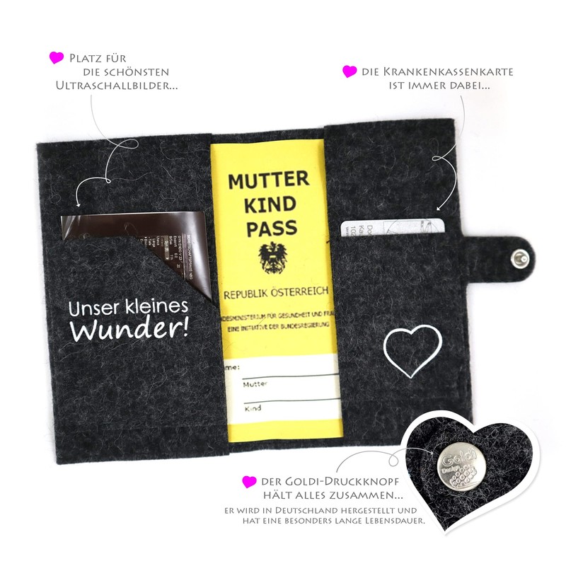 Goldi-Design Deluxe maternity log cover "Wenn aus Liebe Leben Wird..."