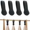 CODOHI 4 Pack Genuine Leather Towel Clips for Kitchen, Magnetic