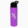 25 oz Water Bottle Sports Travel Mug Gift Hair Cutting