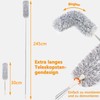 Washable Telescopic Duster, Long Extendable up to 2.45 m, with