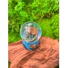 Onwomania Otter Fish Otter Height 6.5 cm Snow Globe Glitter
