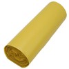 SKIR'CO Pack of 10 Bin Liners 60 Litres Yellow Bin