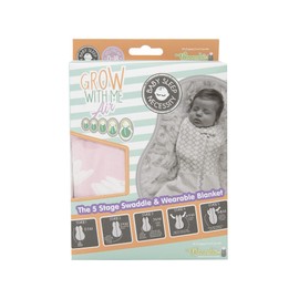 Woombie Grow with Me Air Baby Convertible Swaddle Blanket, Vented Swaddle Fits Babies 0-9 Months, Expands to Wearable Blanket for Babies up to 18 Months, Princess Swan
