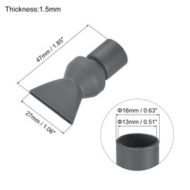 uxcell Aquarium Nozzle Plastic Pump Nozzles Water Outlet Return Pipe Plumbing Fitting Gray 16mm/0.63" OD 4Pcs