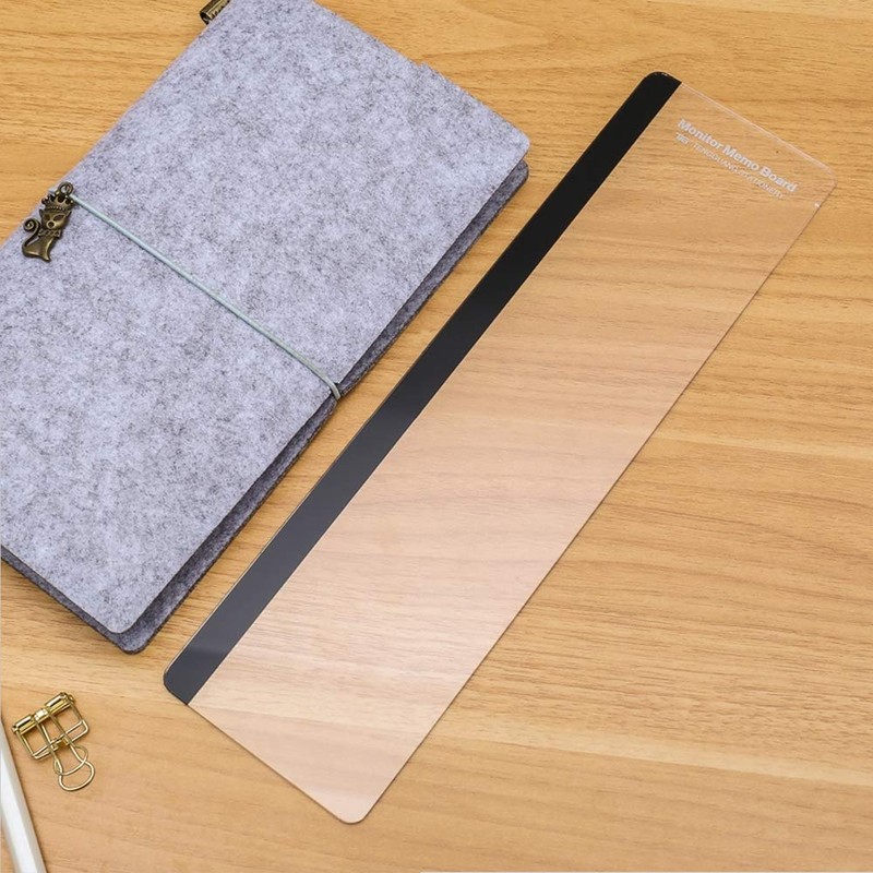Monitor Memo Board Computer, Monitor Sticky Note Holder, Acrylic Transparent
