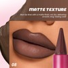 2-in-1 Gradient Matte Lip Liner and Lipstick, Long Lasting and