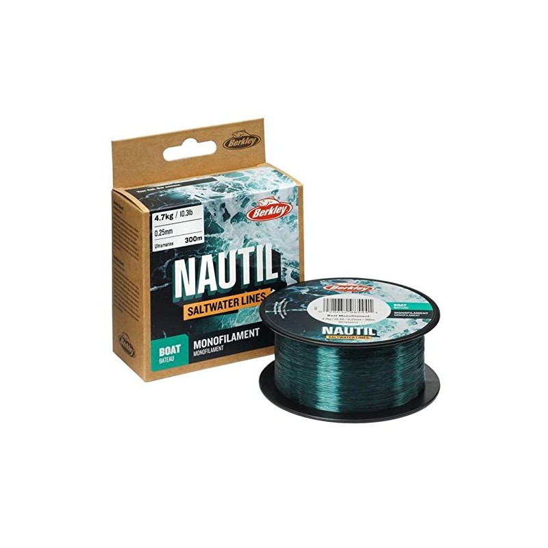 Berkley Nautil Boat Monofilament Fishing Line (UltraMarine, UltraMarine - 0.30mm-6.5kg-300m)