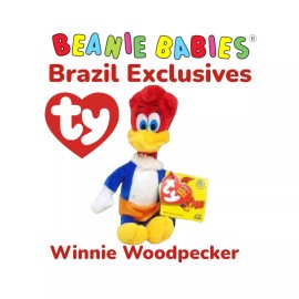 Ty Beanie Babies Winnie Woodpecker From Woody Woodpecker Brazil Exclusive MWMT