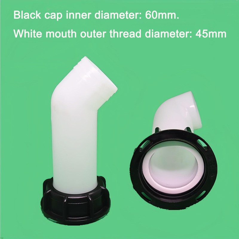 IBC Water Tank Nozzle Tap Cap 2" Extension Drain Spout