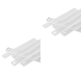 5 Pairs Clay Rolling Pin Guides for Dough Thickness 2/3/4/5/6mm Polymer Clay Thickness Ruler Clay Roller Tools