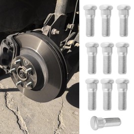 PACLVIO 10PCS Wheel Studs, Steel Tire Studs, 49mm Long & M12x1.5 Steel Lug Bolts, Wheel Lug Stud Car Accessories Compatible with Chevy Lexus Toyota Scion Pontiac,Replace #610-266 90942-02049 (10Pcs)