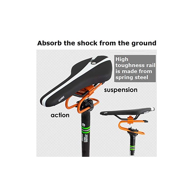 GORIX Bike Saddle Suspension Spring Steel Shock Absorber MTB Road