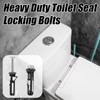 Sikweny 4 Piece Toilet Seat Attachment with Washer Universal Toilet