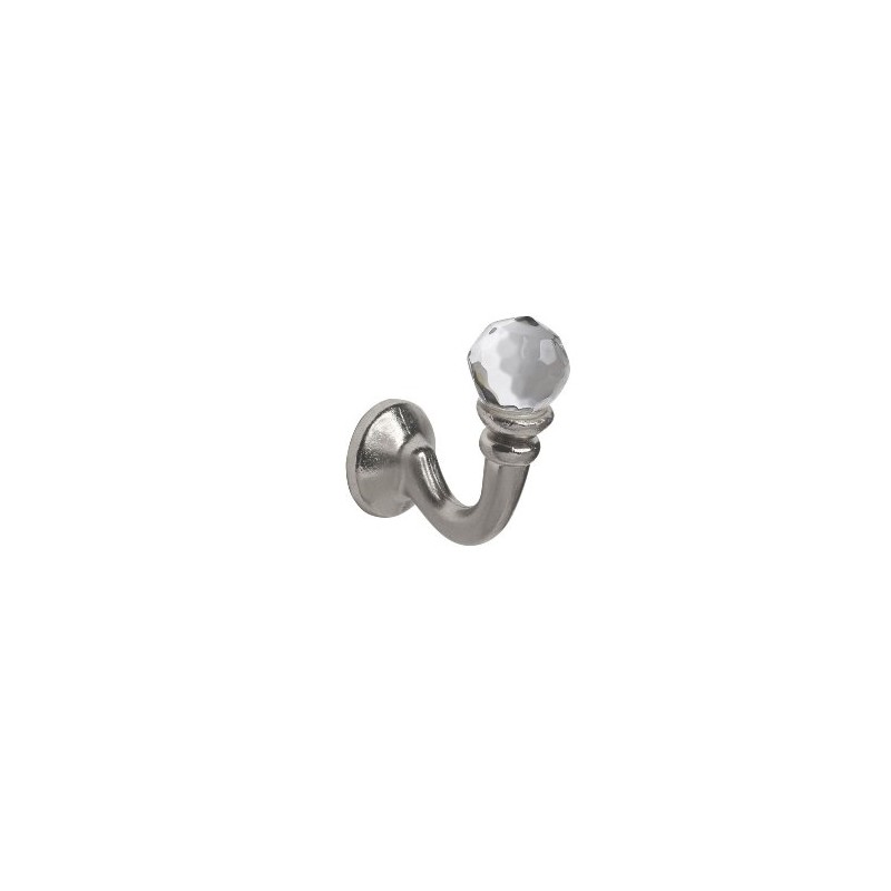 SPEEDY Accessories Crystal Palma Curtain Tie Back Hooks, Satin Silver,