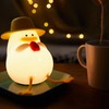 Cute Duck Night Light Warm Light RGB USB Charging Silicone