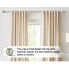 KAMANINA Curtain Rods for Windows, Antique Silver Curtain Rod 32